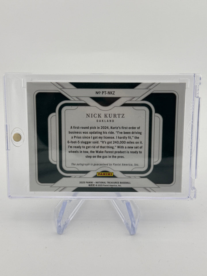Nick Kurtz 2025 Panini National Treasures Rookie Auto, 73/99