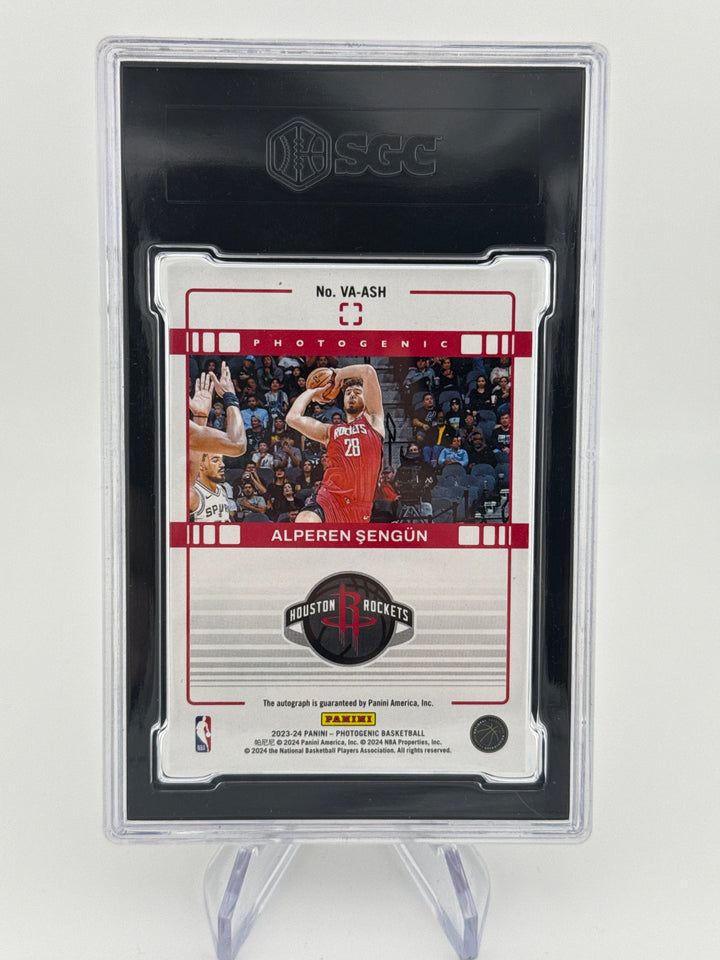 Alperen Sengun 2023-2024 Panini Photogenic Veteran Auto Gold, 07/10, SGC Authentic, SGC 10 Auto