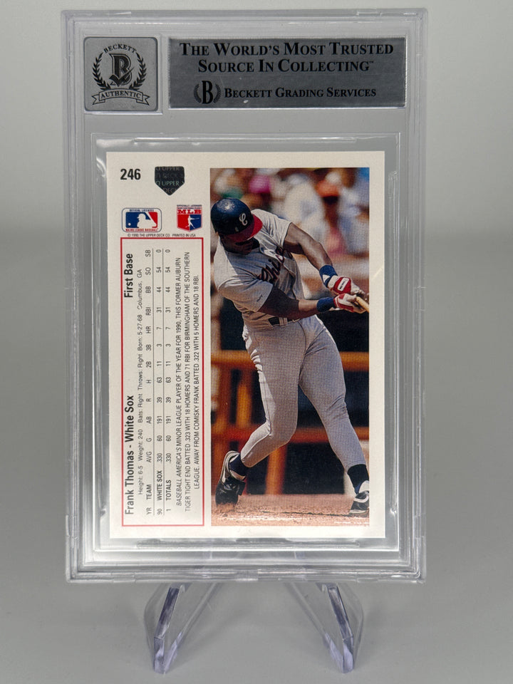Frank Thomas 1991 Upper Deck, BGS 10 Auto