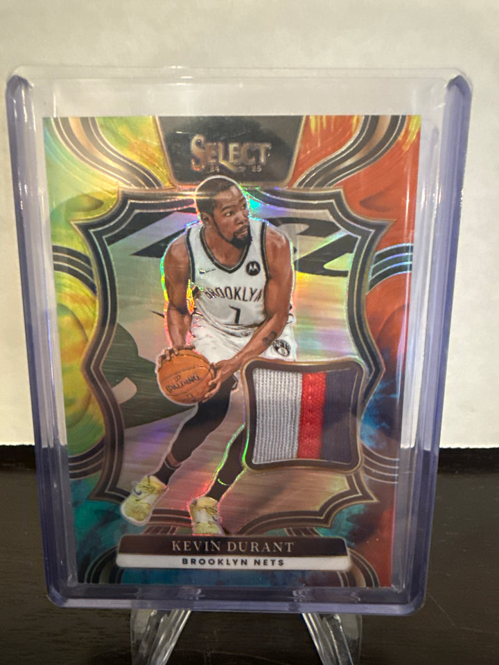 Kevin Durant 2024 Panini Select Tie Die Game Worn Relic, 24/25