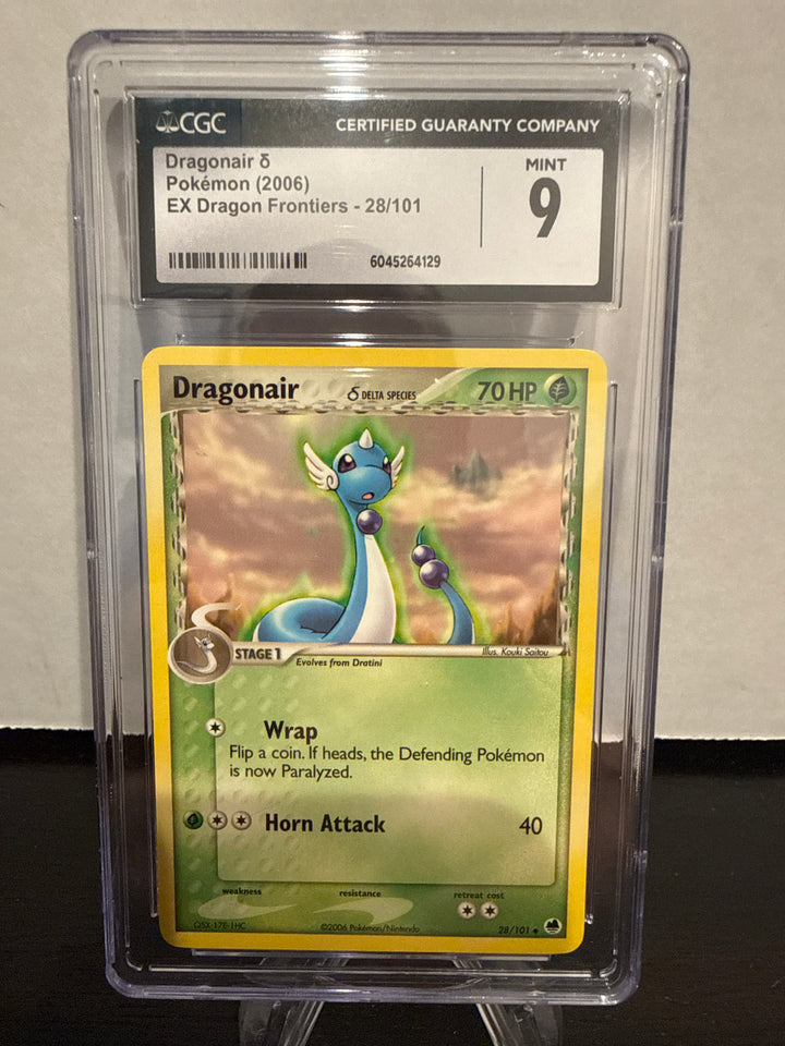 Pokemon TCG 2006 Dragonair Delta Species EX Dragon Frontiers, 28/101, CGC 9 Mint
