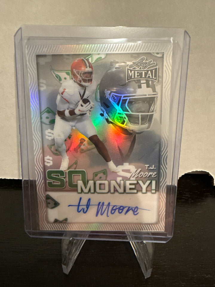 TJ Moore 2025 Leaf Metal Draft So Money Auto, 16/25