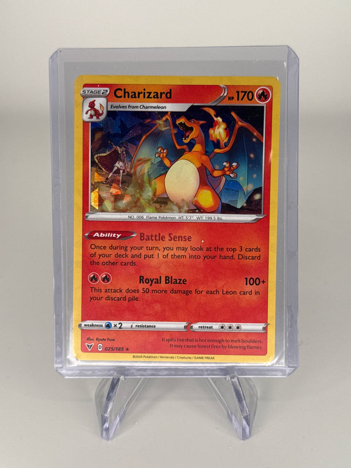 Pokemon TCG 2020 Charizard Vivid Voltage Cracked Ice Holo, 025/185