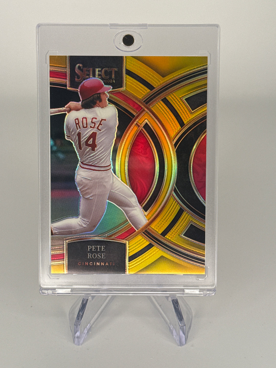 Pete Rose 2024 Panini Select Gold Prizm, 04/10