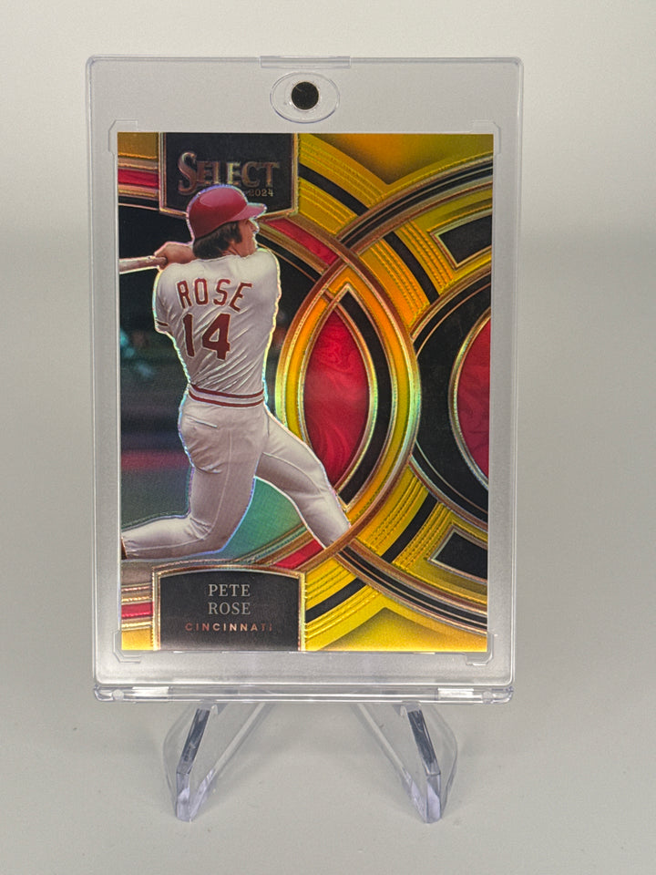 Pete Rose 2024 Panini Select Gold Prizm, 04/10
