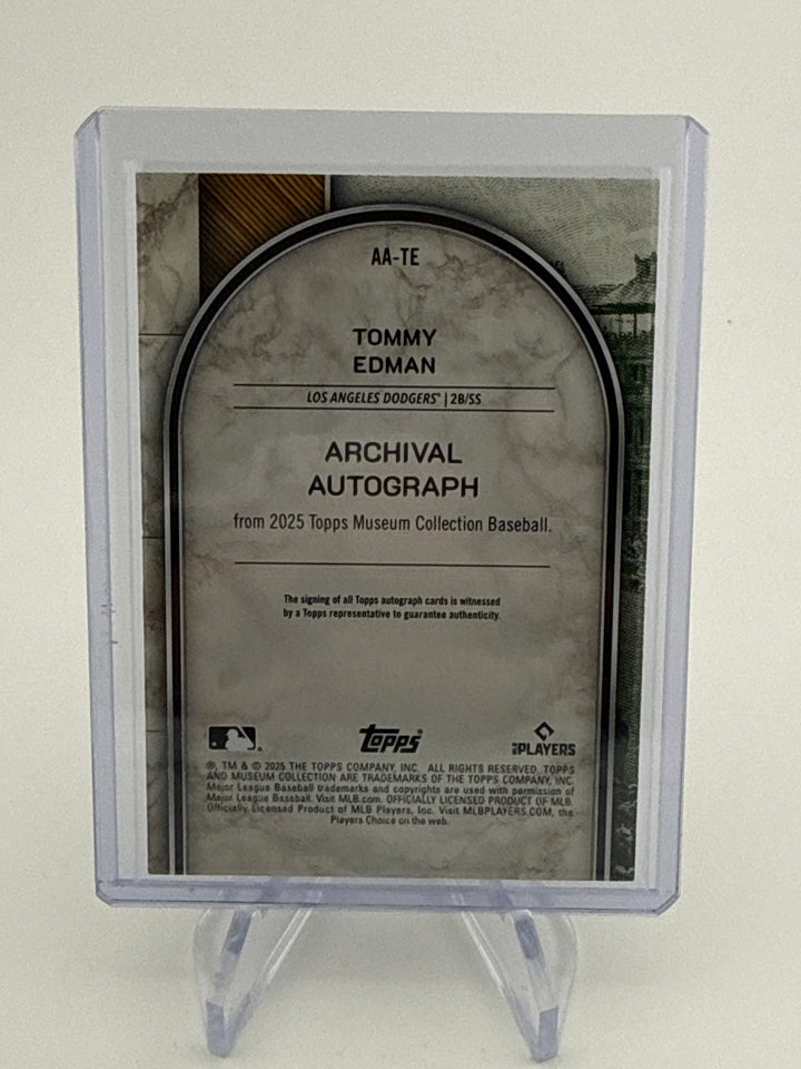 Tommy Edman 2025 Topps Museum Collection Auto, 034/199
