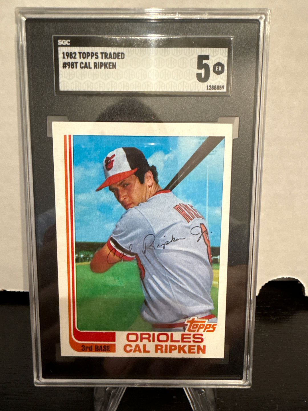 Cal Ripken Jr 1982 Topps Traded Rookie, SGC 5