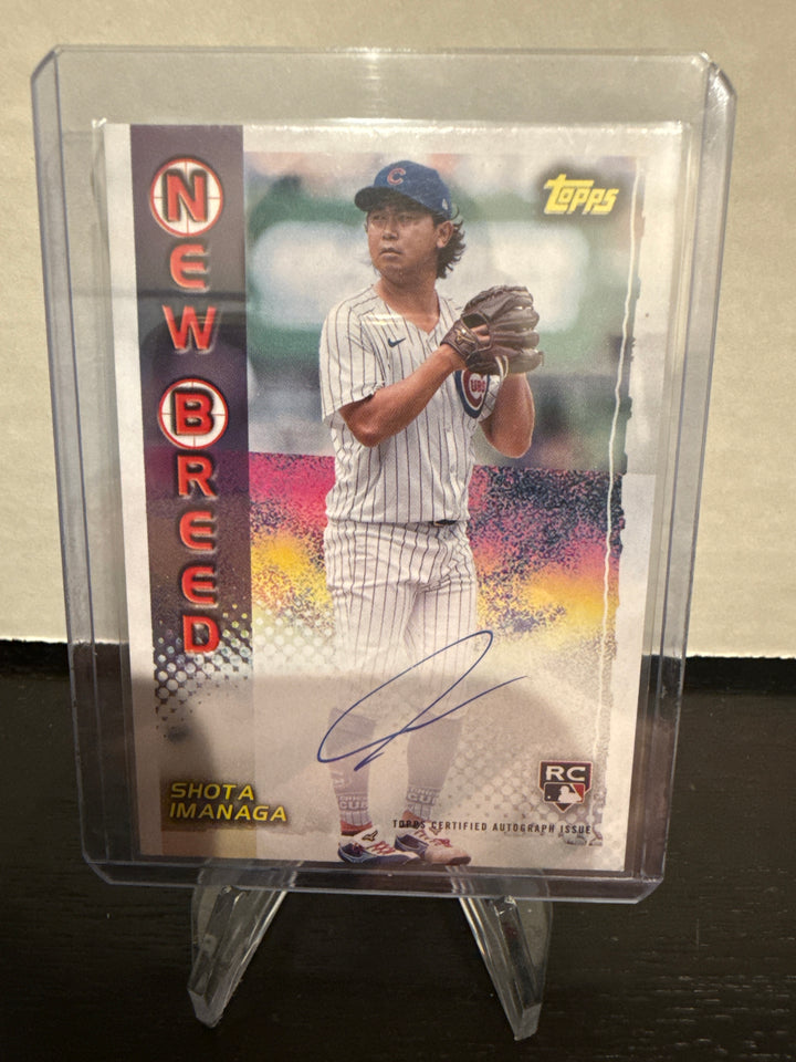Shota Imanaga 2024 Topps Archives New Breed Rookie Auto