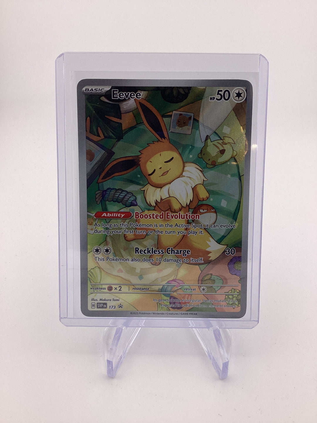 Pokemon TCG 2024 Eevee Prismatic Evolutions Black Star Promo, 173