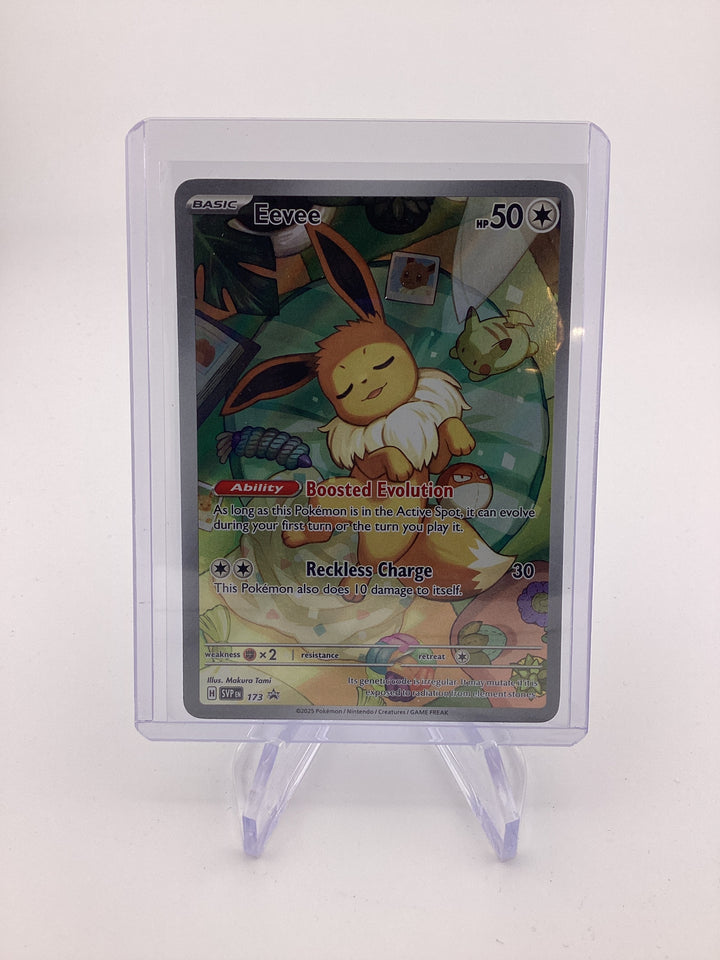Pokemon TCG 2024 Eevee Prismatic Evolutions Black Star Promo, 173