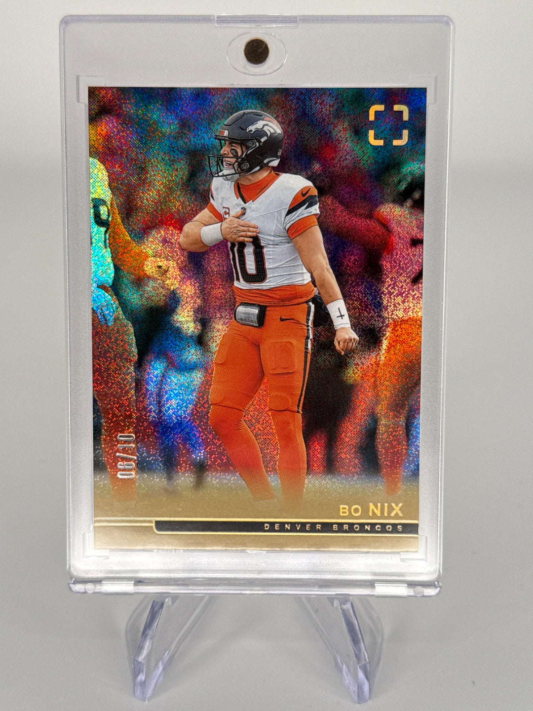Bo Nix 2025 Panini Photogenic Gold, 06/10
