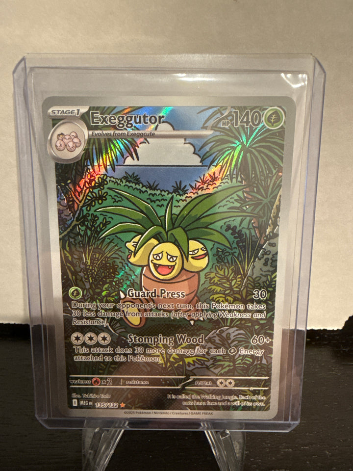 Pokemon TCG 2025 Exeggutor Mega Evolutions Full Art Illustration Rare, 135/132