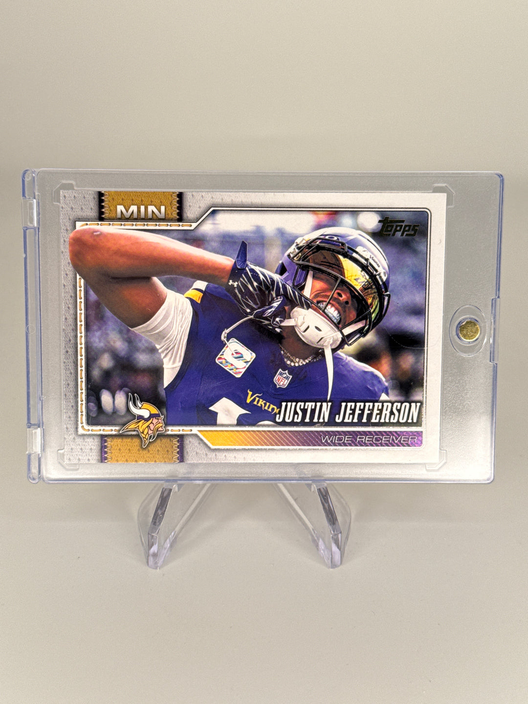 Justin Jefferson 2026 Topps Flagship Gold Mirror Variation SSP