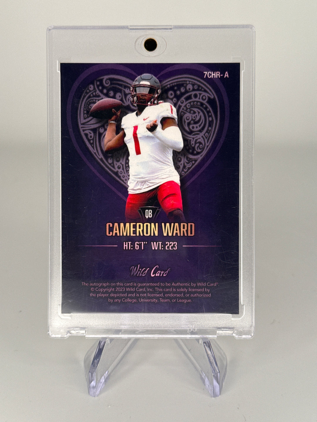 Cameron Ward 2023 Wild Card Matte Auto, 5/6
