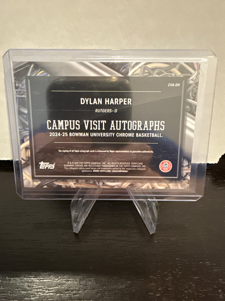 Dylan Harper 2025 Bowman Chrome University Campus Visits Auto