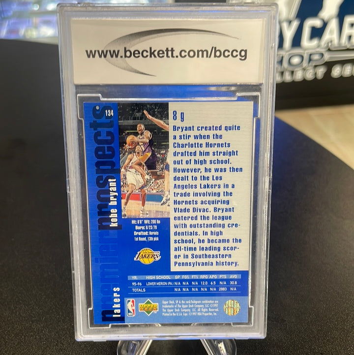Kobe Bryant 1996-1997 SP Rookie, BCCG 9