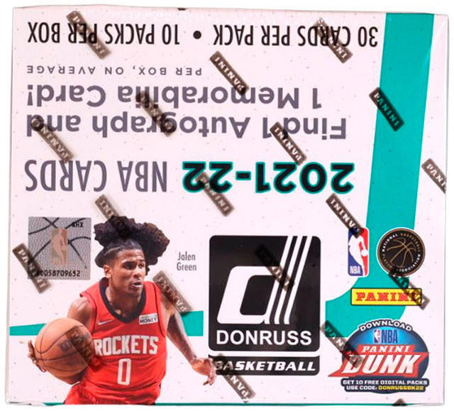 2021-2022 Panini Donruss Basketball Hobby Box