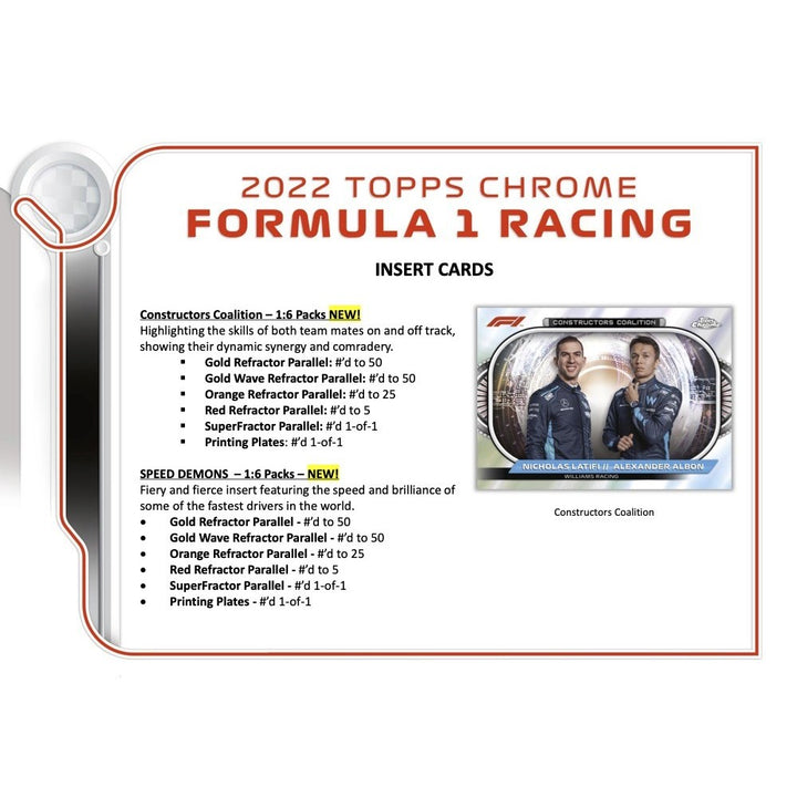 2022 Topps Chrome Formula 1 Racing Hobby LITE
