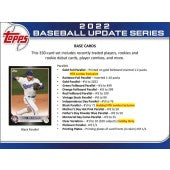 2022 Topps Update Series Baseball Hanger Box