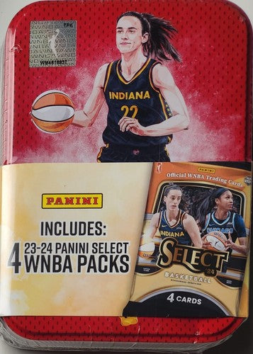 2023-2024 Panini Select WNBA Basketball Collectors Tin with 4 Packs