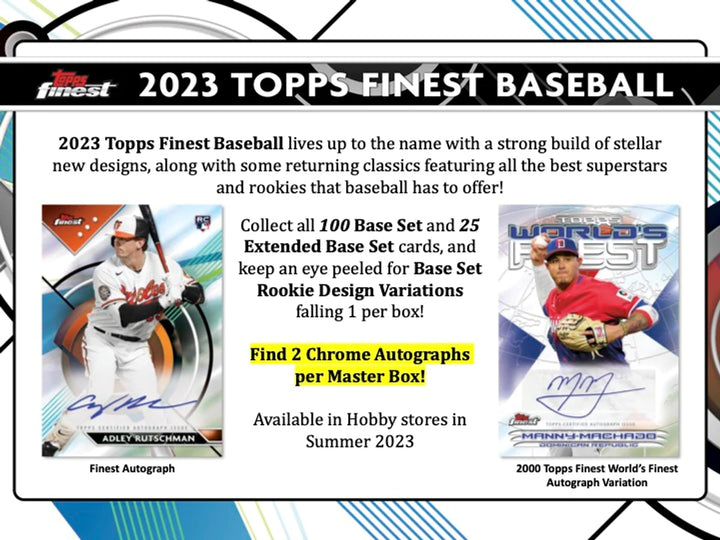 2023 Topps Finest Baseball Hobby Master Box