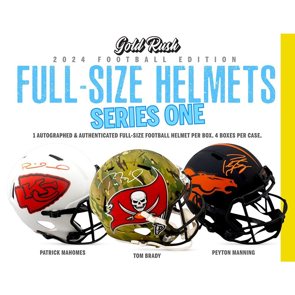 2024 Gold Rush Full Size Football Helmet Series 1