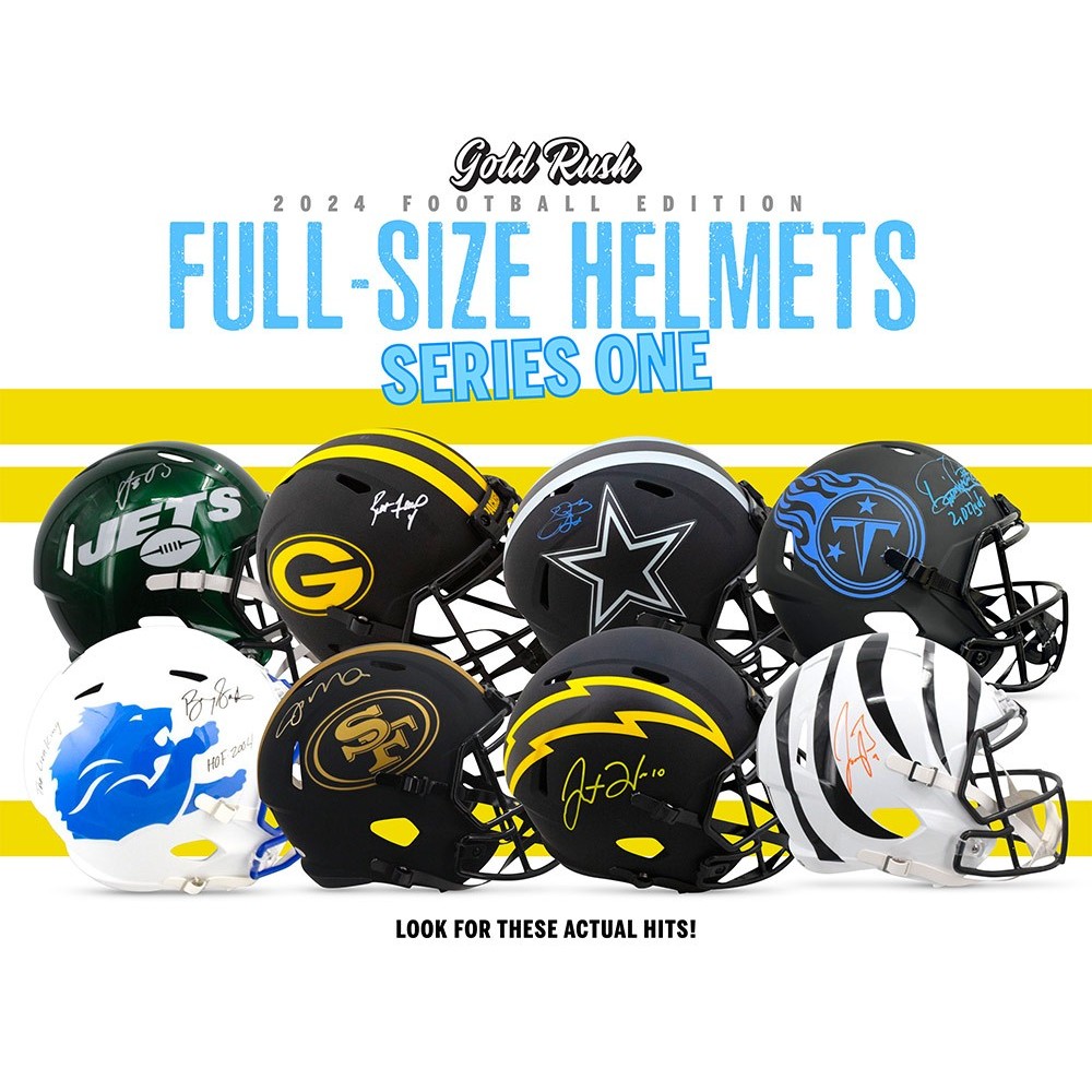 2024 Gold Rush Full Size Football Helmet Series 1