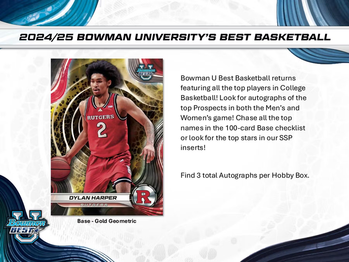 2024-2025 Bowman Best University Basketball Hobby Box