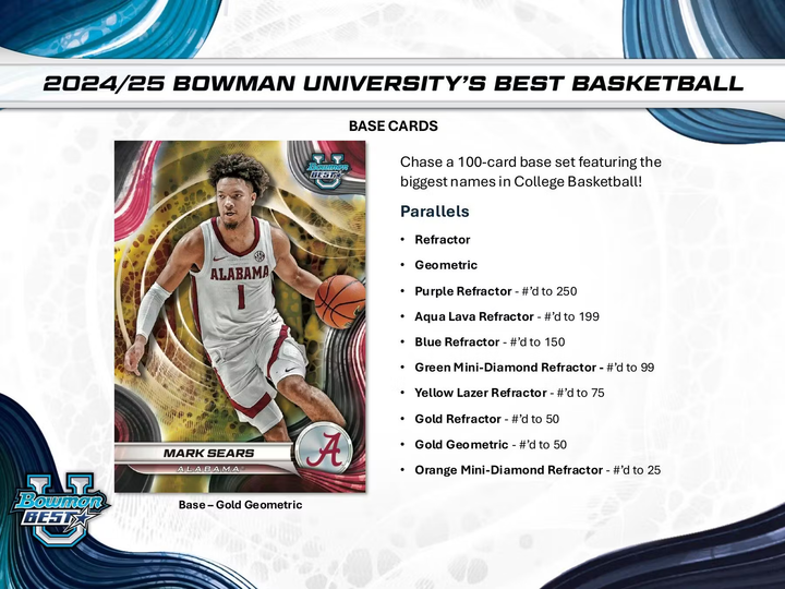 2024-2025 Bowman Best University Basketball Hobby Box