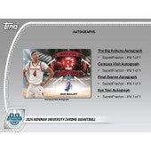 2024-2025 Bowman University Chrome Basketball Hobby Box