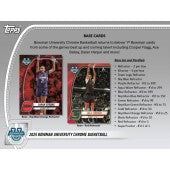 2024-2025 Bowman University Chrome Basketball Hobby Box