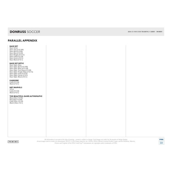 2024-2025 Panini Donruss Soccer Blaster Box