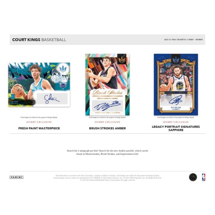 2024-2025 Panini Court Kings Basketball Hobby Box