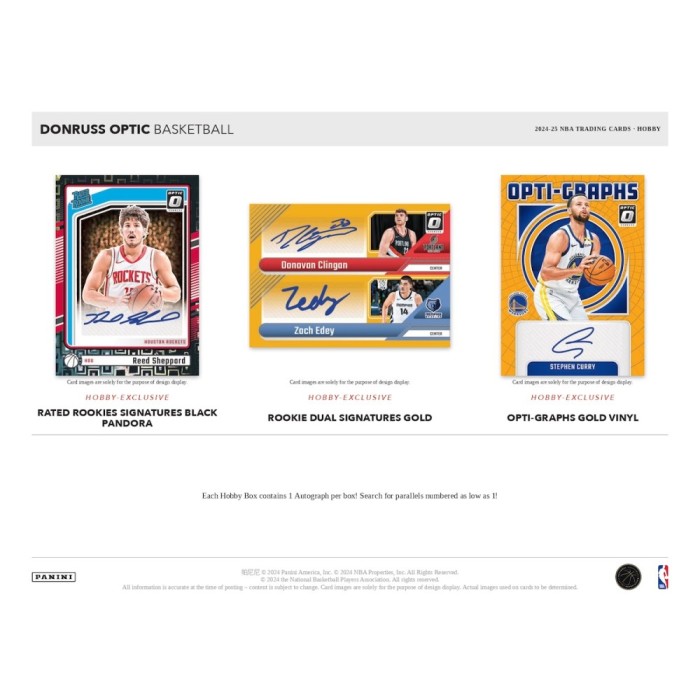 2024-2025 Panini Donruss Optic Basketball Hobby Box Pack