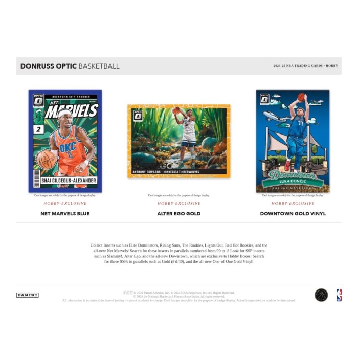 2024-2025 Panini Donruss Optic Basketball Hobby Box Pack