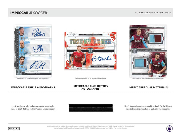 2024-2025 Panini Impeccable Soccer Hobby Box