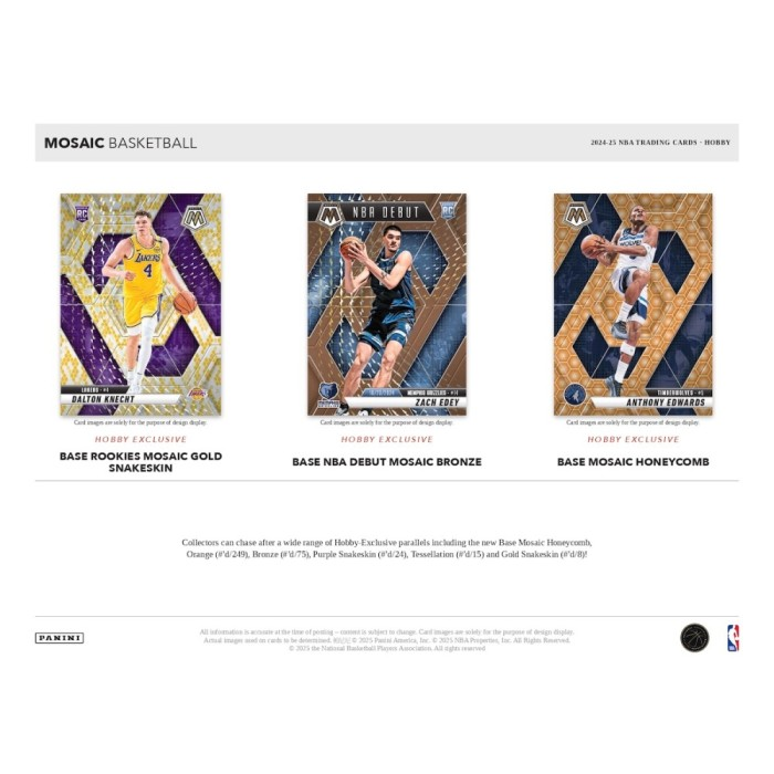 2024-2025 Panini Mosaic Basketball Hobby Box