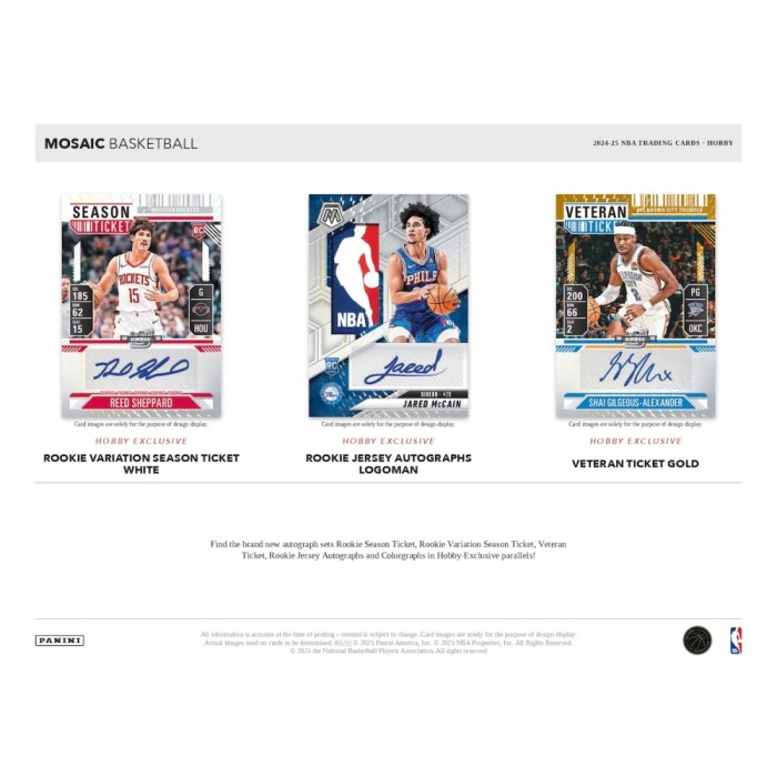 2024-2025 Panini Mosaic Basketball Hobby Box