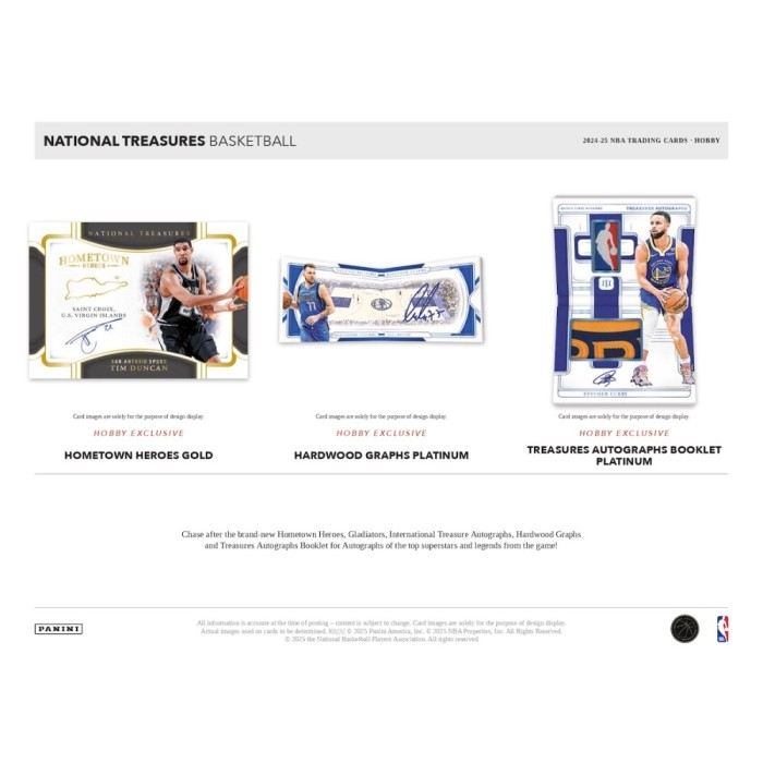 2024-2025 Panini National Treasures Basketball Hobby Box