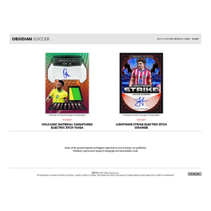 2024-2025 Panini Obsidian Soccer Hobby Box