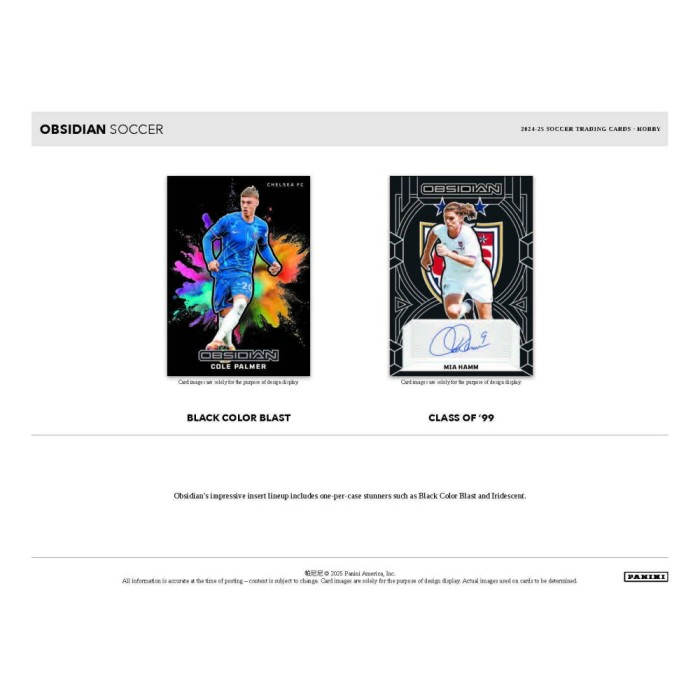 2024-2025 Panini Obsidian Soccer Hobby Box