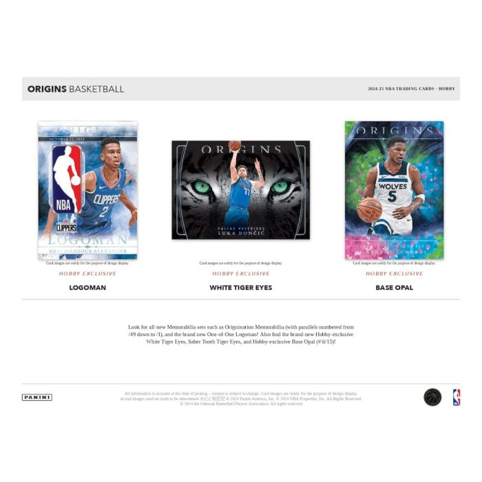 2024-2025 Panini Origins Basketball Hobby Box