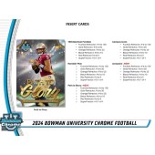 2024 Topps Bowman Chrome University Football Jumbo Box