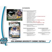 2024 Topps Bowman Chrome University Football Jumbo Box