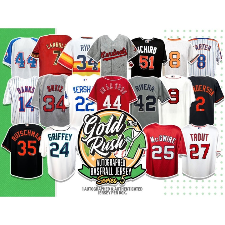 2024 Gold Rush Autographed Baseball Jersey, Series 5