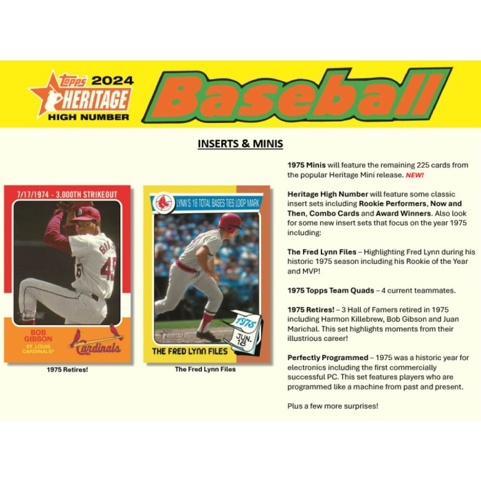 2024 Topps Heritage High Number Baseball Hobby Box