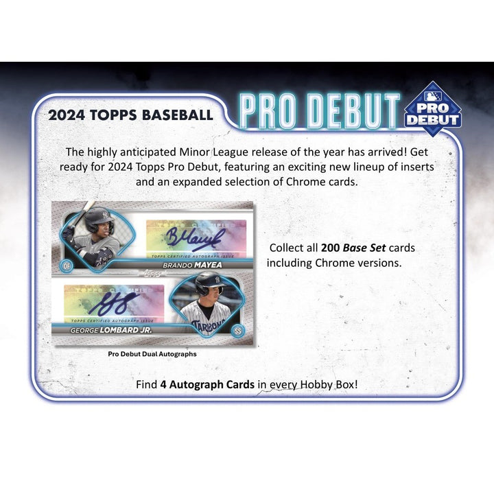 2024 Topps Pro Debut Baseball Jumbo Hobby Box