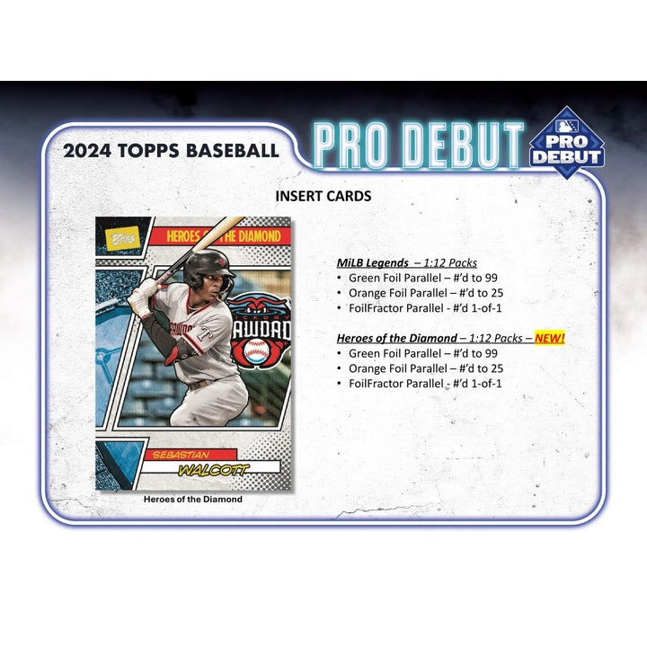 2024 Topps Pro Debut Baseball Jumbo Hobby Box
