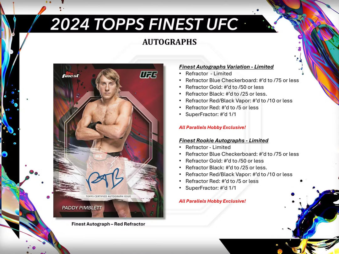 2025 Topps UFC Finest Hobby Box