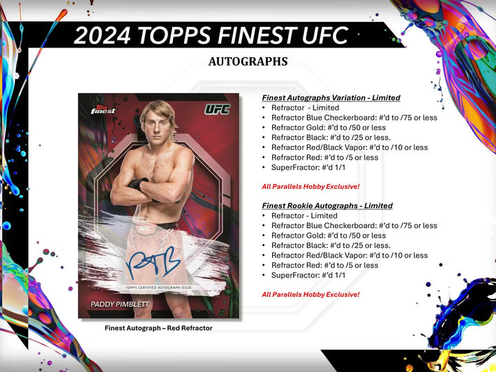 2025 Topps UFC Finest Hobby Box